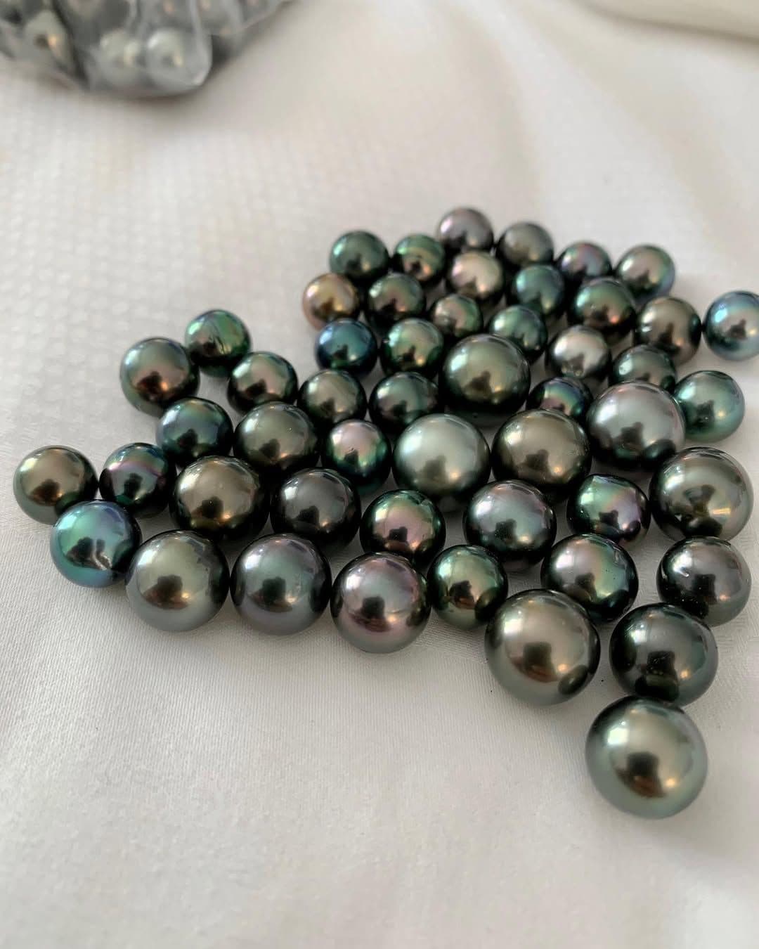 Perle noire macro gros plan